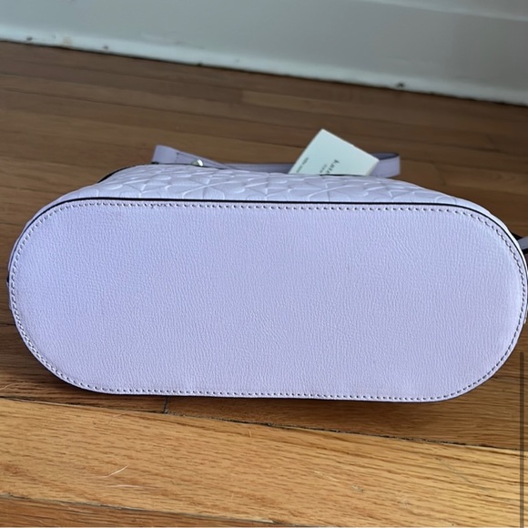 Kate Spade Hollie Spade Clover Geo Embossed Extra Large Dome Crossbody Bag - Picture 5 of 5